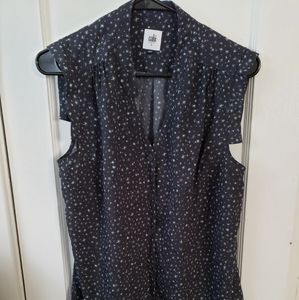 Sleeveless Button Down